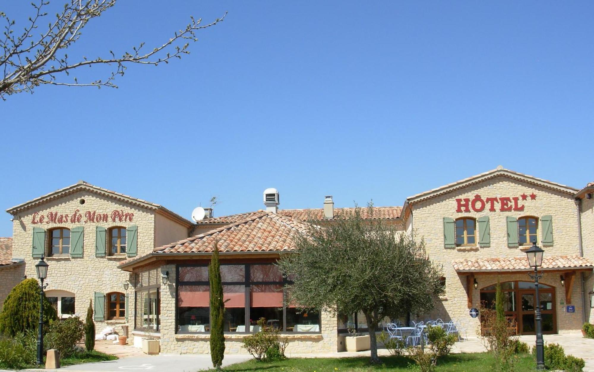 Logis Hotel Restaurant Le Mas De Mon Pere Saint-Jean-le-Centenier Εξωτερικό φωτογραφία