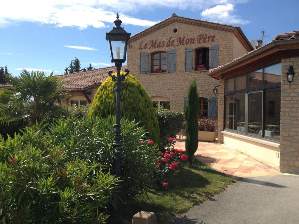 Logis Hotel Restaurant Le Mas De Mon Pere Saint-Jean-le-Centenier Εξωτερικό φωτογραφία